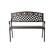 Alt View 11. Patio Sense - Scarlet Aluminum Outdoor Patio Bench - Bronze.