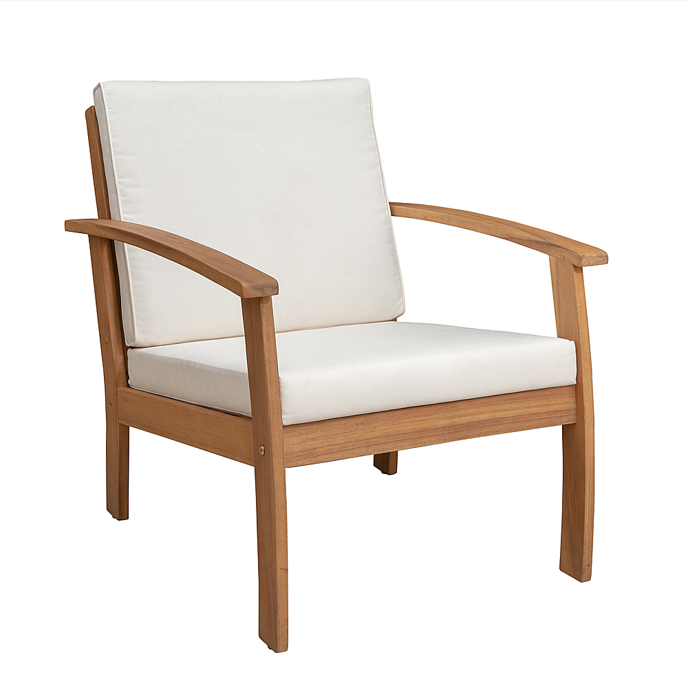 Patio Sense - Lio Wooden Outdoor Patio Lounge Chair - Brown