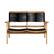 Alt View 12. Patio Sense - Kingsmen Sofa Bench - Brown.