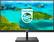 Front. Philips - E-Line 241E1S 23.8" IPS LED FHD FreeSync Monitor (HDMI, VGA) - Black.