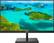 Front. Philips - E-Line 271E1S 27" IPS LED FHD FreeSync Monitor (HDMI, VGA) - Black.