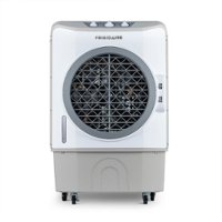 NewAir - Frigidaire Indoor and Outdoor Evaporative Cooler, 1650 CFM with Oversized 10.6 Gallon Water Tank and Easy-Glide Casters - White - Front_Zoom