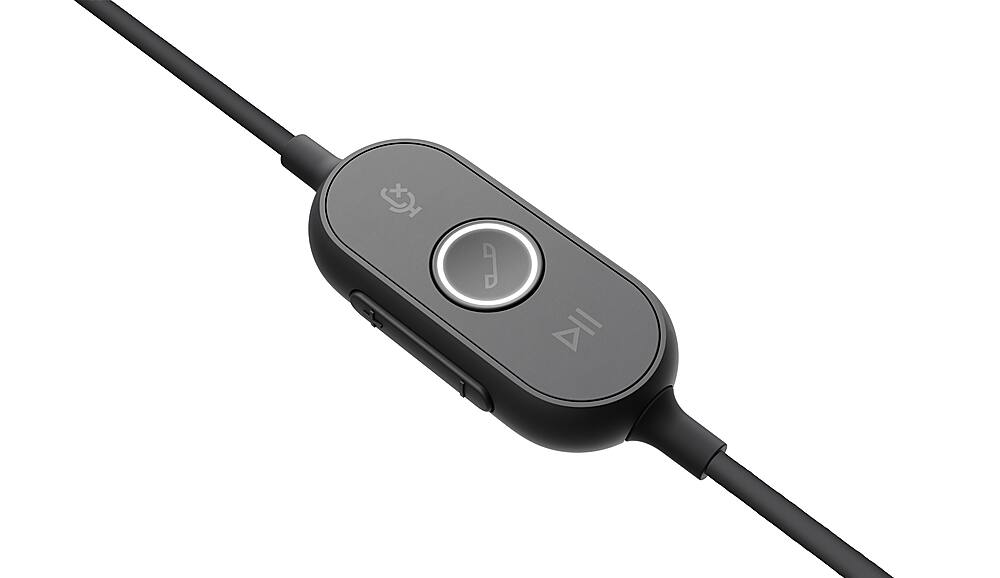 Alt View 13. Logitech - Zone Wired Headset - Black.