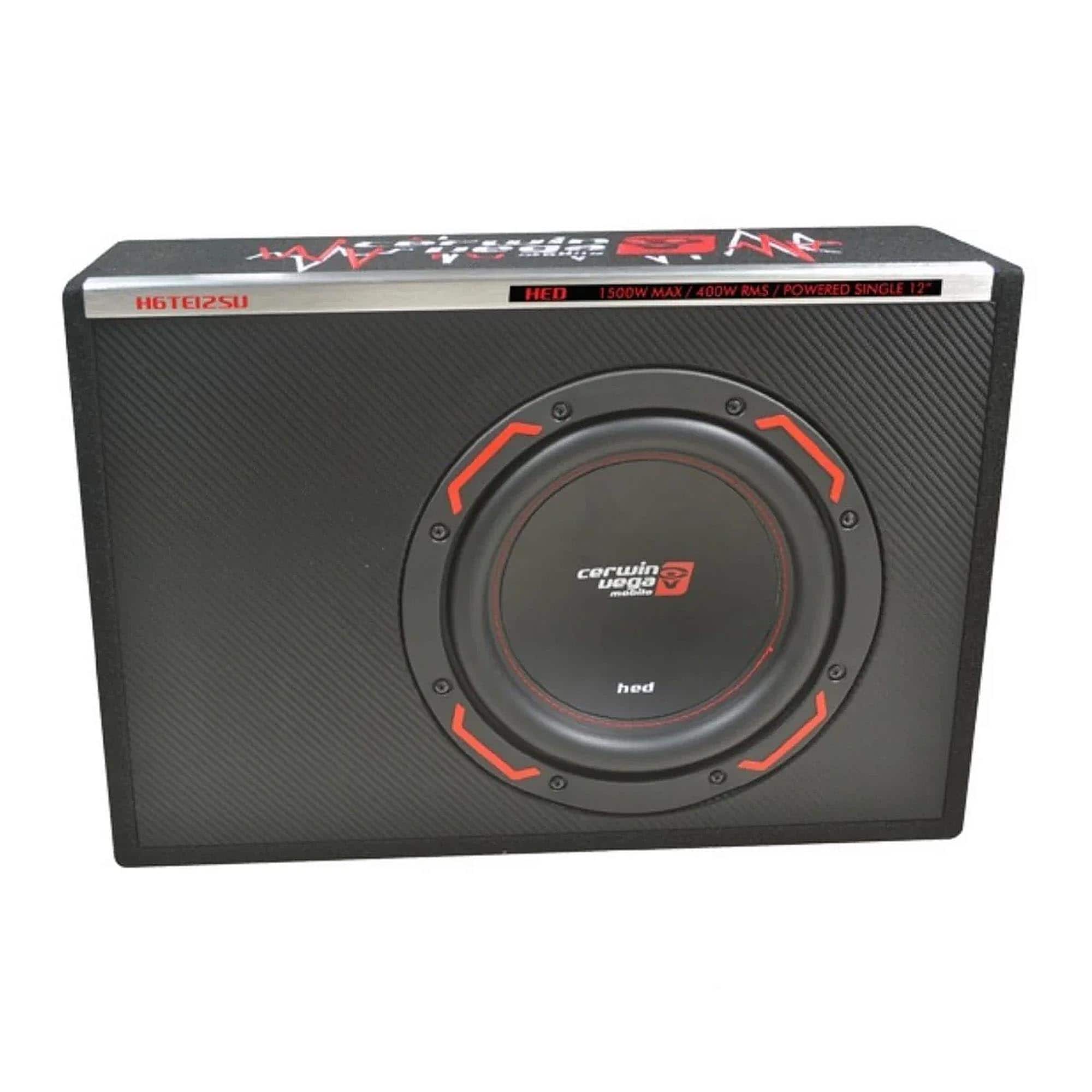 Cerwin Vega - Cerwin-Vega H6TE12SV HED Series 12" Powered Subwoofer Vented Enclosure - Black/Gray