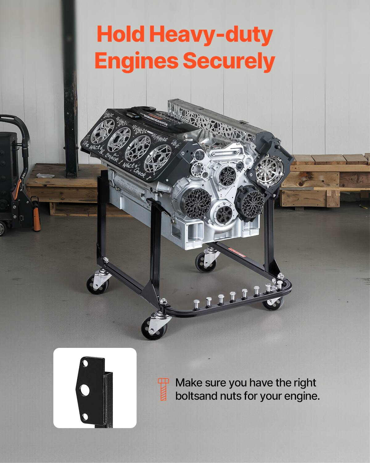Hold Heavy-duty Engines Securely

Make sure you have the right bolts and nuts for your engine.