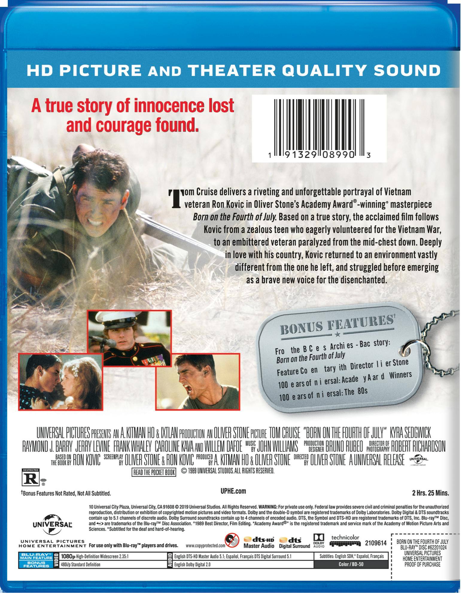 Angle. Born On the Fourth of July (Blu-ray New Box Art) [Blu-ray].