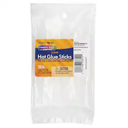 Creativity Street - Hot Glue Sticks Clear 4" x 0.3125" 12 Pieces