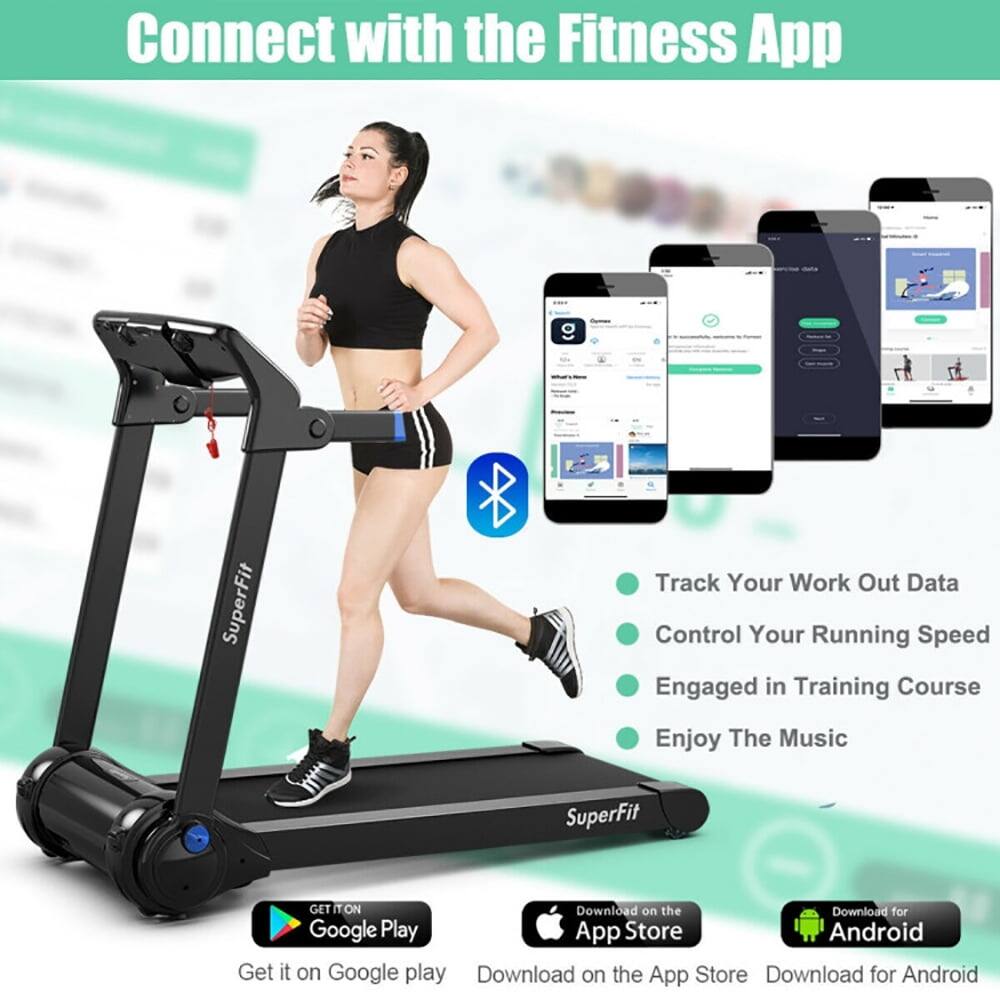 Connect with the Fitness App

- Track Your Work Out Data
- Control Your Running Speed
- Engaged in Training Course
- Enjoy The Music

SuperFit

GET IT ON
Google Play
Download on the App Store
Download for Android