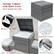 Storage Cabinet with Inner Cover Store items/Be Side Table Zippered Inner Cover Waterproof Surface Inner Velcro to Fix Premium Hinge