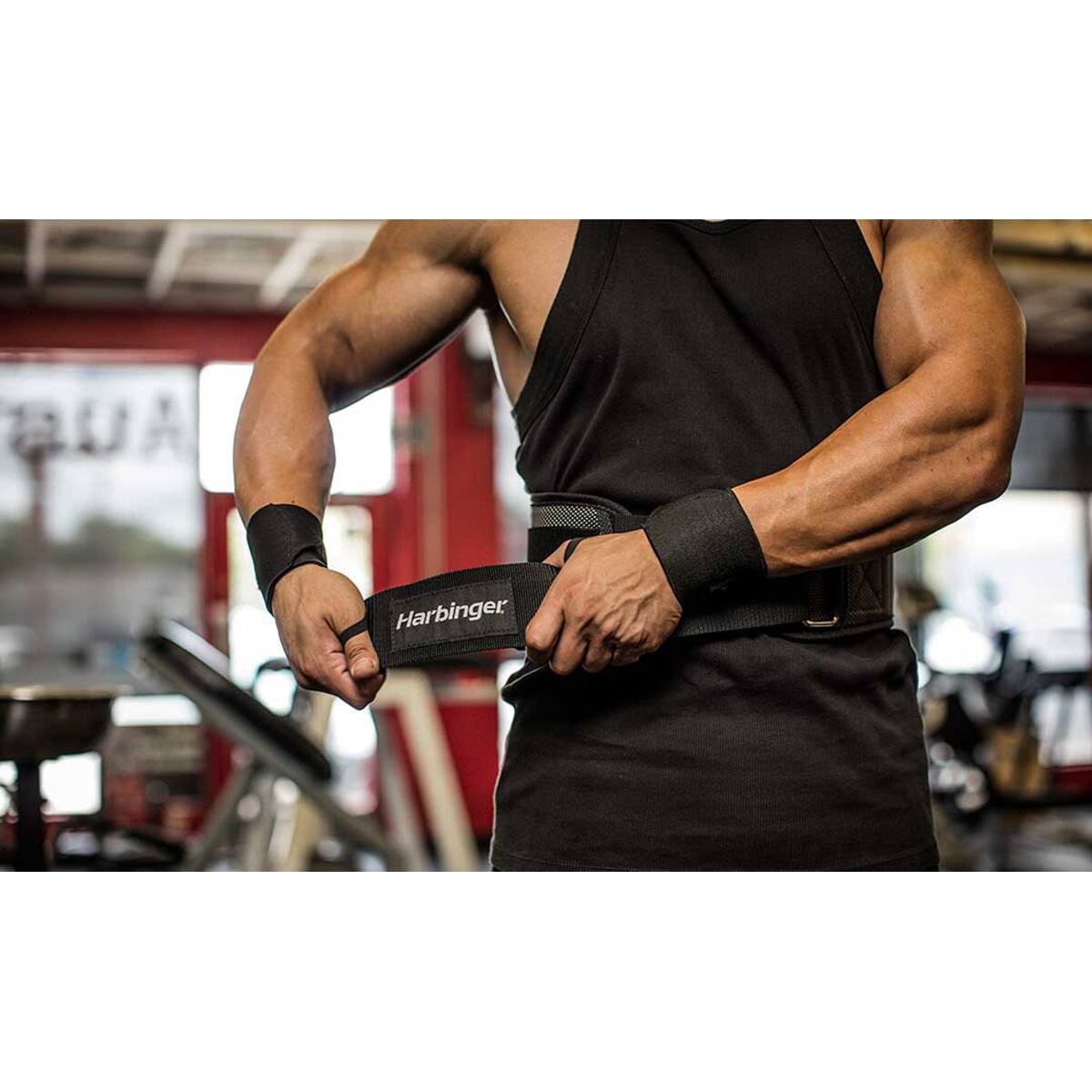 Alt View 3. Harbinger - Harbinger Firm Fit Contoured Weight Lifting Belt - Large - Black.