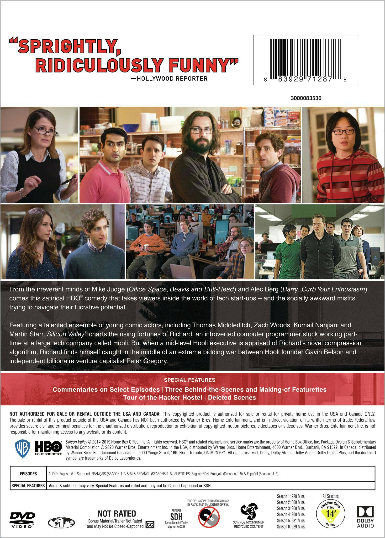 Back. Silicon Valley: The Complete Series [DVD].