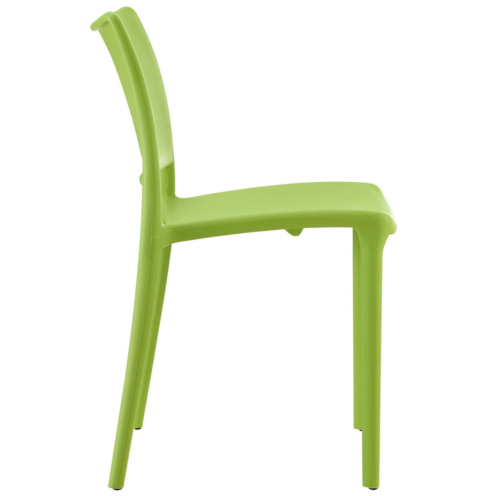 Left. Modway - Hipster Dining Side Chair Set of 4 by Modway - Green.