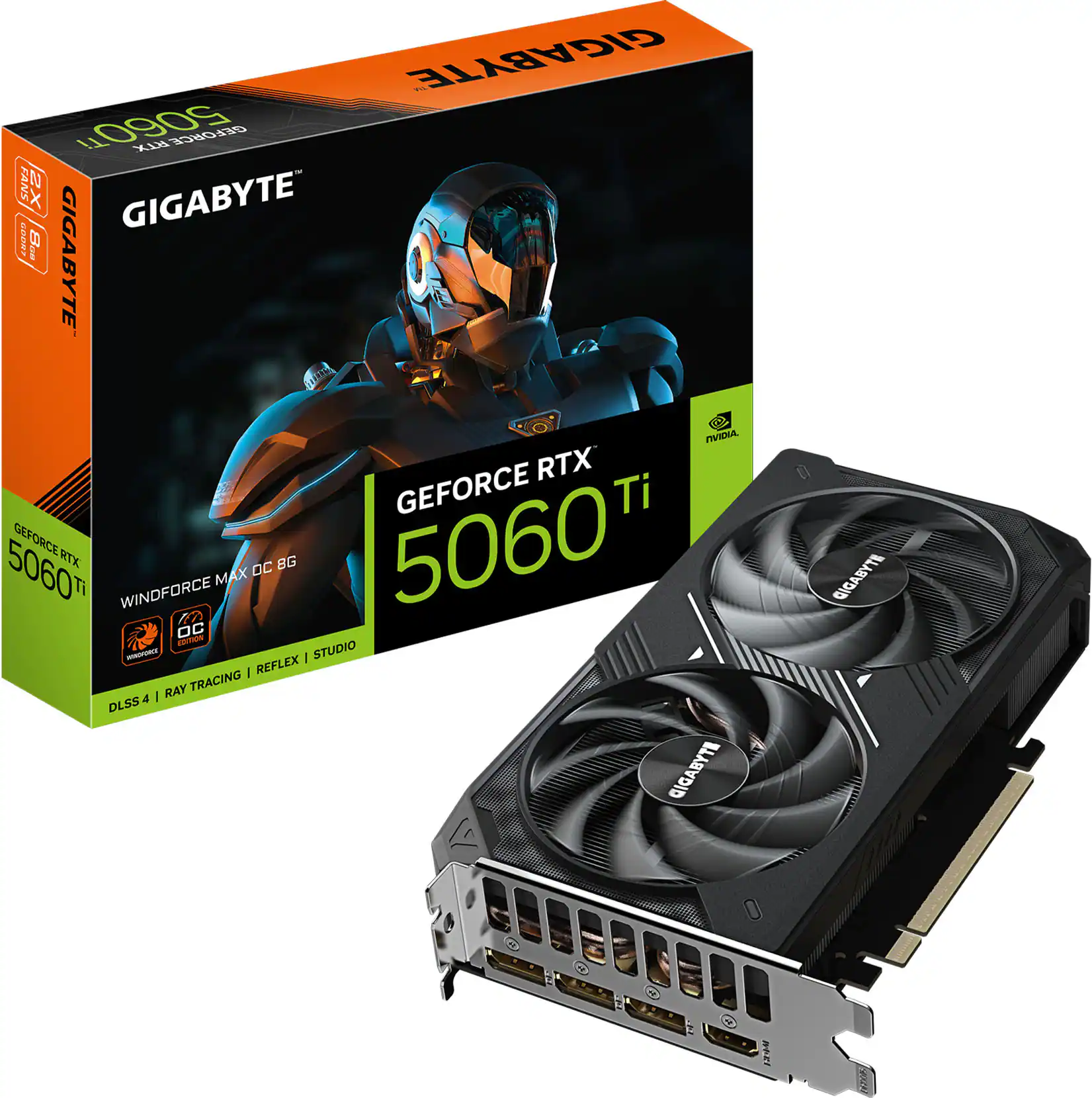 GIGABYTE GeForce RTX 5060Ti WINDFORCE MAX OC 8GB GDDR7 PCI