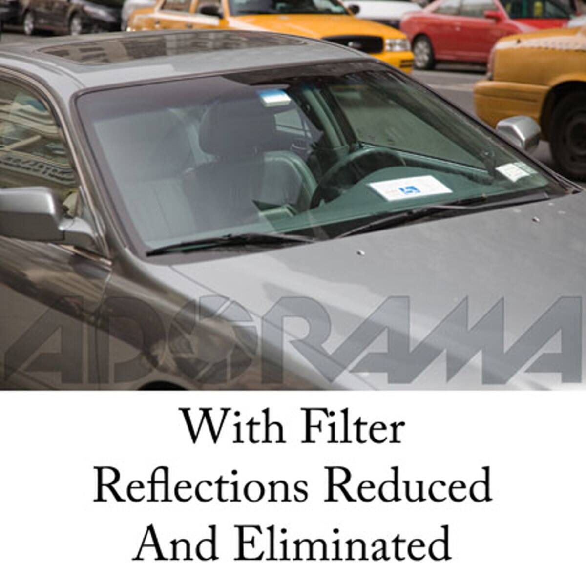 ADORAMA  
With Filter Reflections Reduced And Eliminated