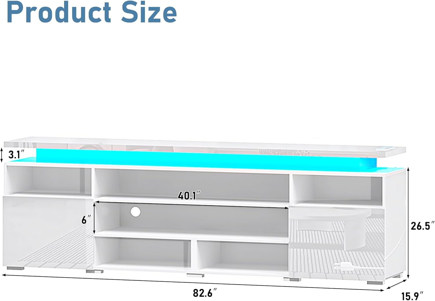 Product Size

3.1" 40.1" 6" 26.5" 82.6" 15.9"