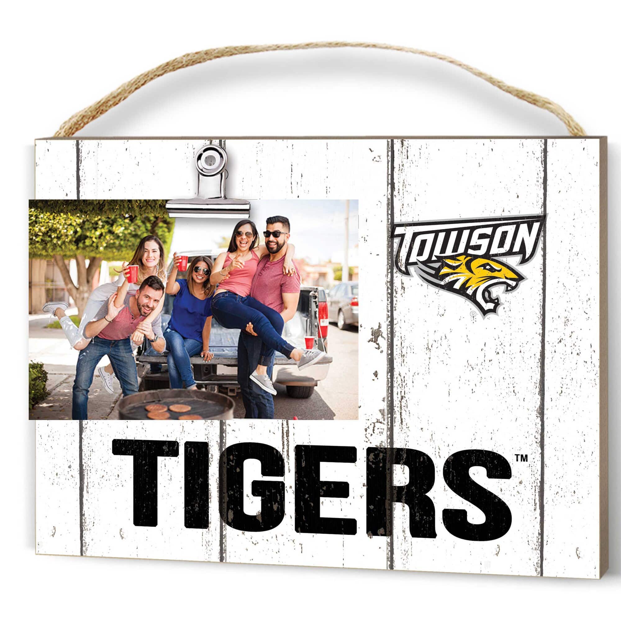 "Jardine - Towson Tigers 8"" x 10"" Weathered Clip It Frame - White" price history on PriceWatchPro