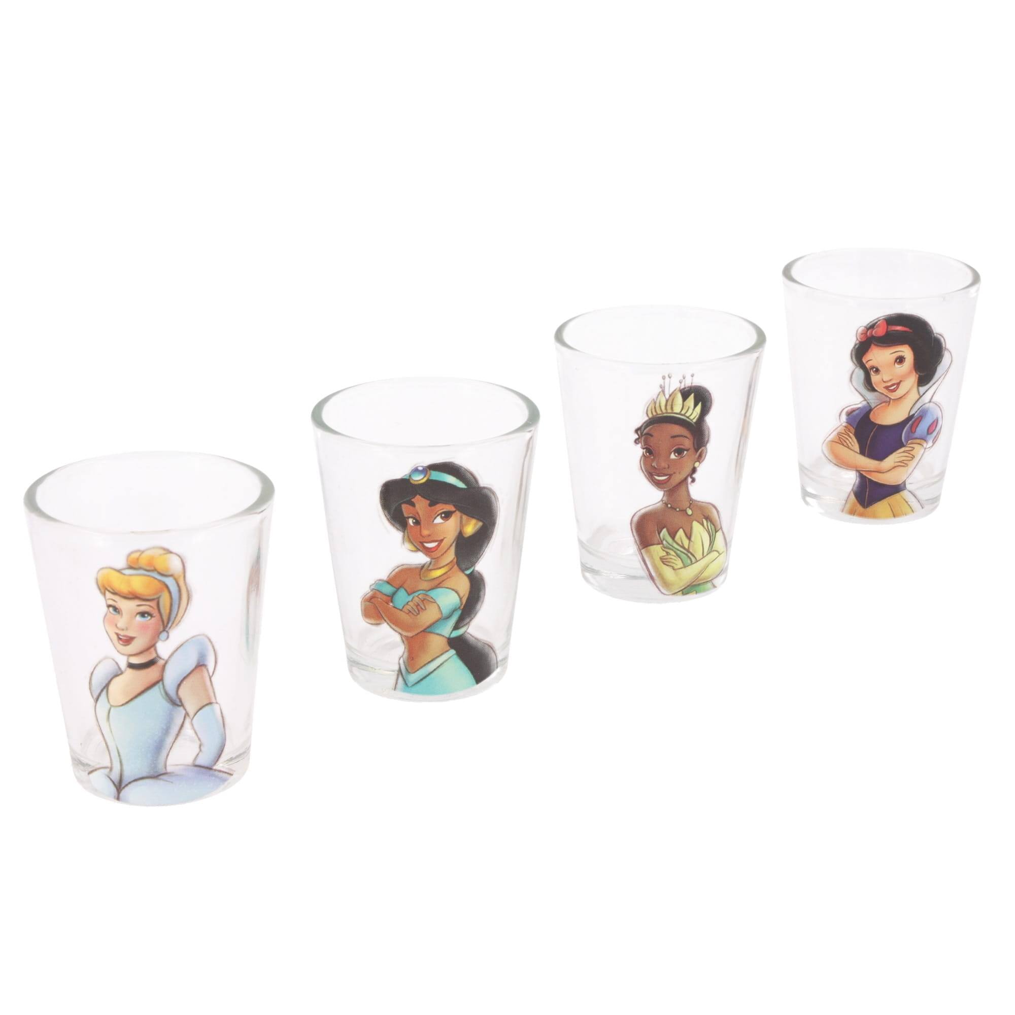 Alt View 10. Silver Buffalo - Disney Royalty 2-Ounce Mini Shot Glasses | Set of 4 - Blue.