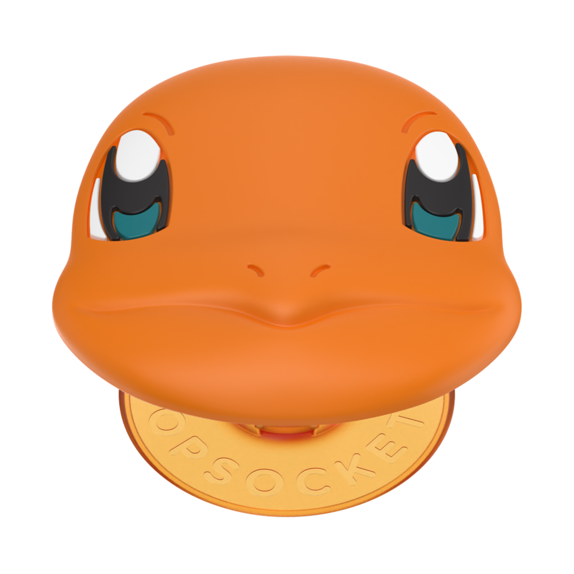 Angle. PopSockets - Adhesive PopGrip Universal Grip & Stand for Cell Phones - Pokemon --Charmander Face.