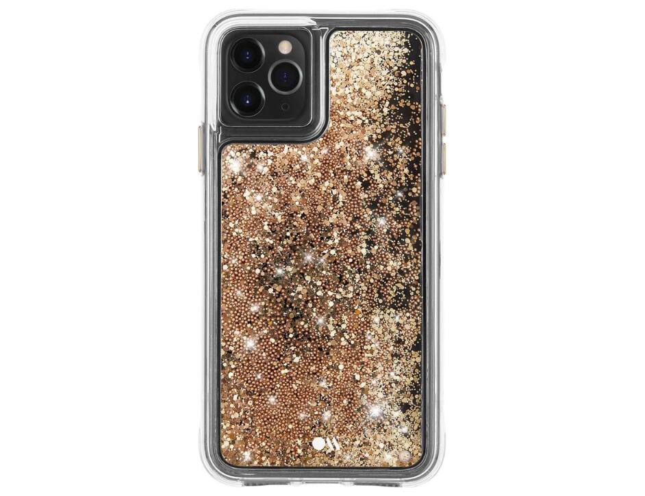 Front. Case-Mate - Case-Mate Waterfall Series Case for Apple iPhone 11 Pro - Gold - Gold.