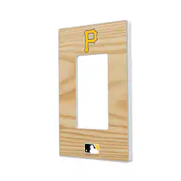 Keyscaper - Pittsburgh Pirates Baseball Bat Design Single Rocker Light Switch Plate - Multicolor