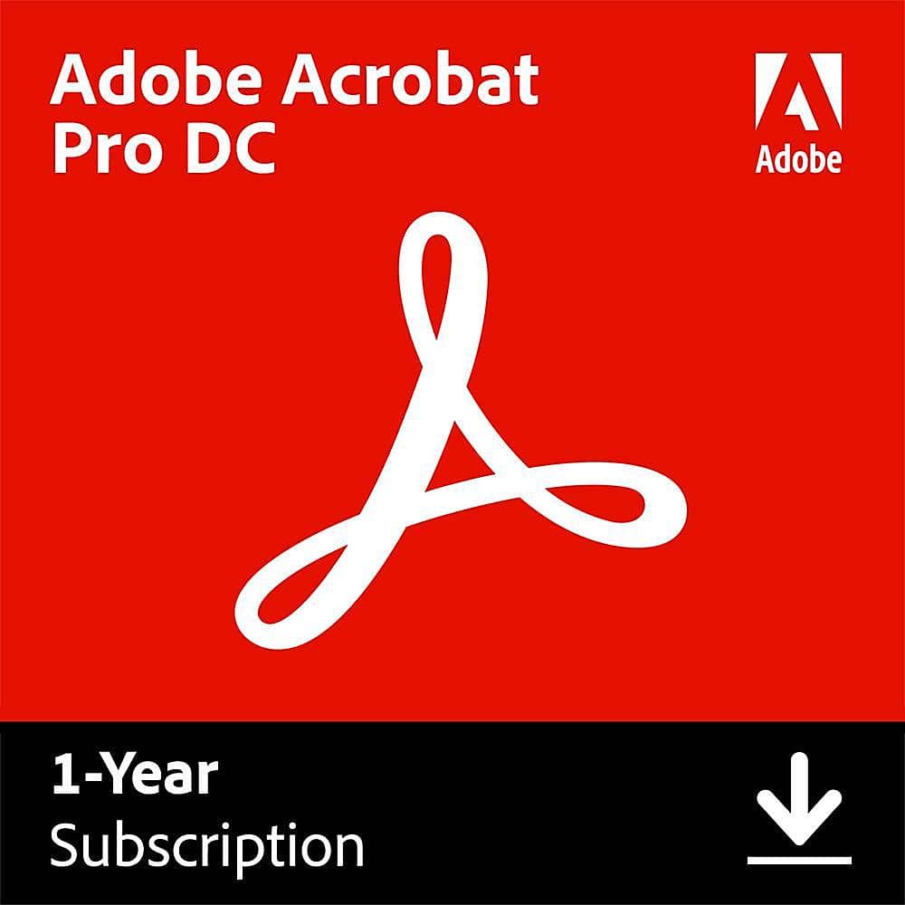 Adobe Acrobat Pro DC (1-Year Subscription) Windows  - Best Buy