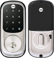 Yale - Real Living Assure Lock Deadbolt with Touchscreen Keypad and Z-Wave - Satin Nickel - Front_Zoom