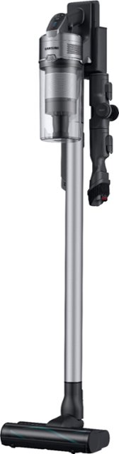 Front Zoom. Samsung - Jet™ 75 Complete Cordless Stick Vacuum with Long-Lasting Battery - ChroMetal with Teal Silver Filter.