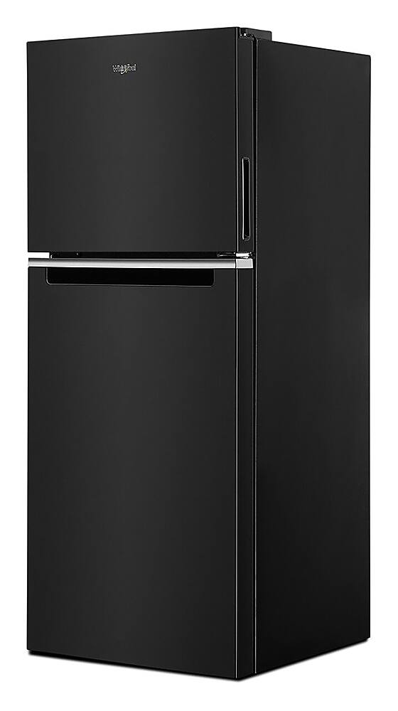 Angle. Whirlpool - 11.6 Cu. Ft. Top-Freezer Counter-Depth Refrigerator with Infinity Slide Shelf - Black.
