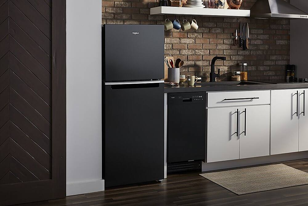Alt View 13. Whirlpool - 11.6 Cu. Ft. Top-Freezer Counter-Depth Refrigerator with Infinity Slide Shelf - Black.