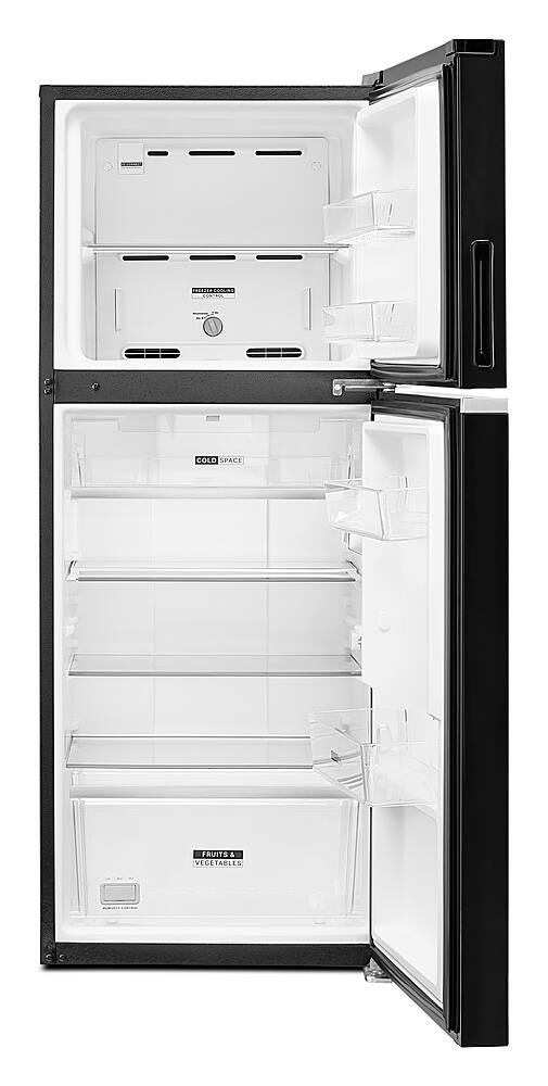 Alt View 2. Whirlpool - 11.6 Cu. Ft. Top-Freezer Counter-Depth Refrigerator with Infinity Slide Shelf - Black.