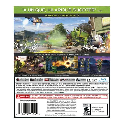 Plants vs. Zombies: Garden Warfare - PS3