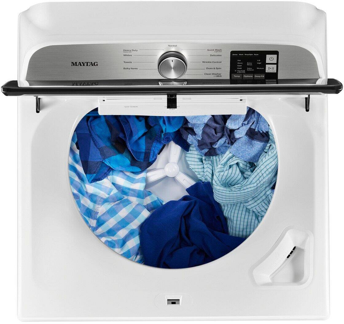 Alt View 16. Maytag - 4.8 Cu. Ft. Top Load Washer with Deep Fill Option - White.