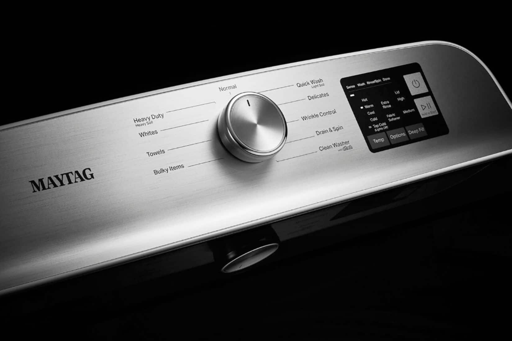 Alt View 18. Maytag - 4.8 Cu. Ft. Top Load Washer with Deep Fill Option - White.