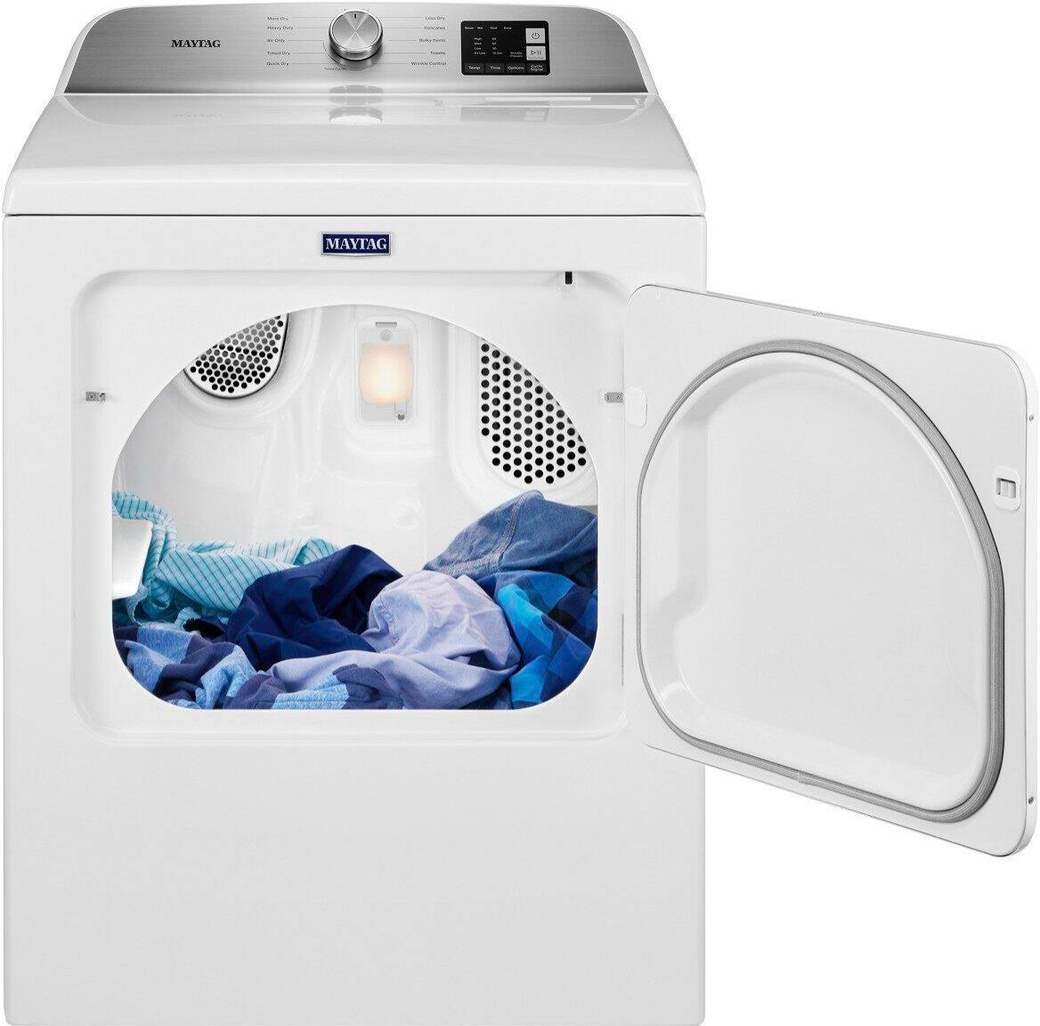 Alt View 11. Maytag - 7.0 Cu. Ft. Gas Dryer with Moisture Sensing - White.