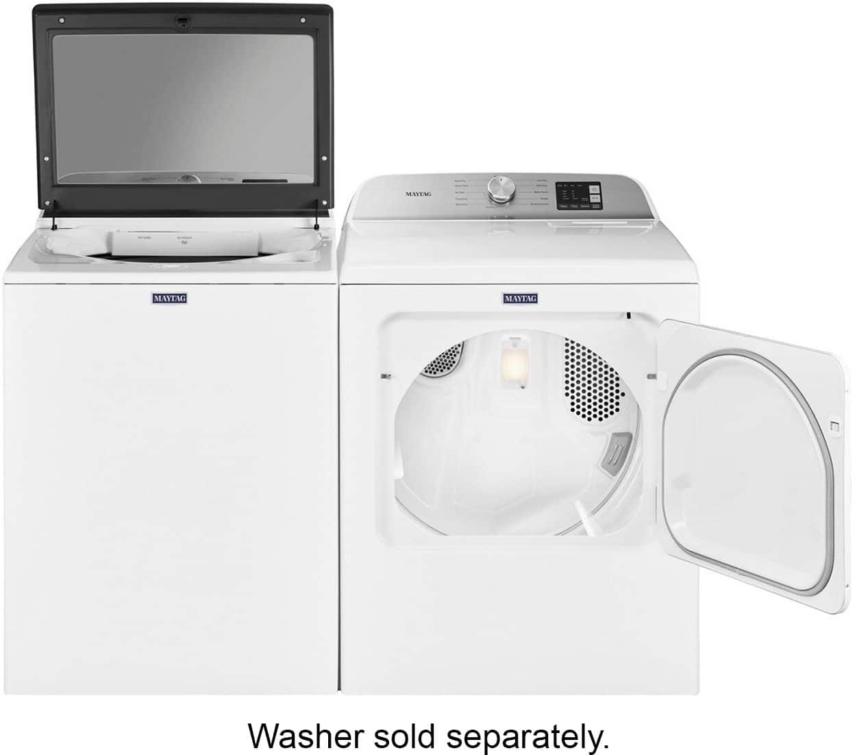 Alt View 14. Maytag - 7.0 Cu. Ft. Gas Dryer with Moisture Sensing - White.