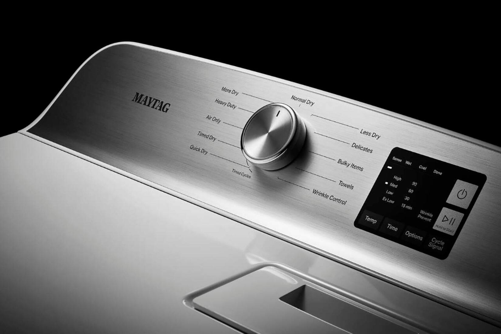 Alt View 16. Maytag - 7.0 Cu. Ft. Gas Dryer with Moisture Sensing - White.