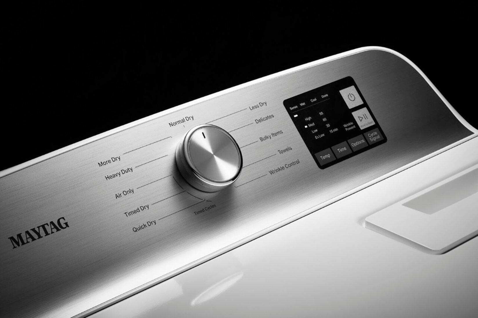 Alt View 17. Maytag - 7.0 Cu. Ft. Gas Dryer with Moisture Sensing - White.