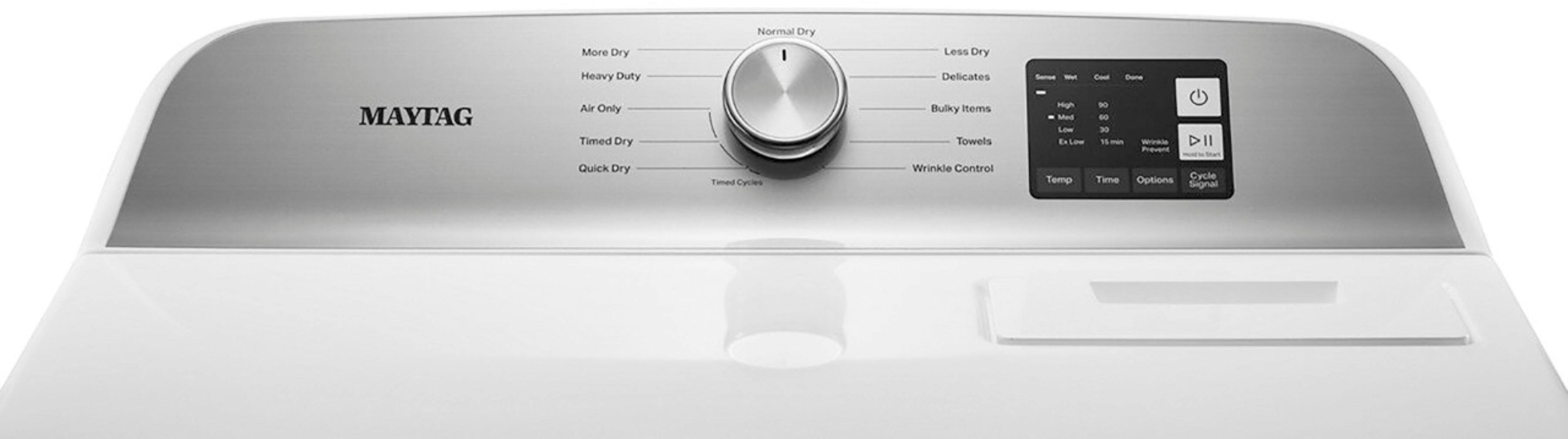 Alt View 1. Maytag - 7.0 Cu. Ft. Gas Dryer with Moisture Sensing - White.