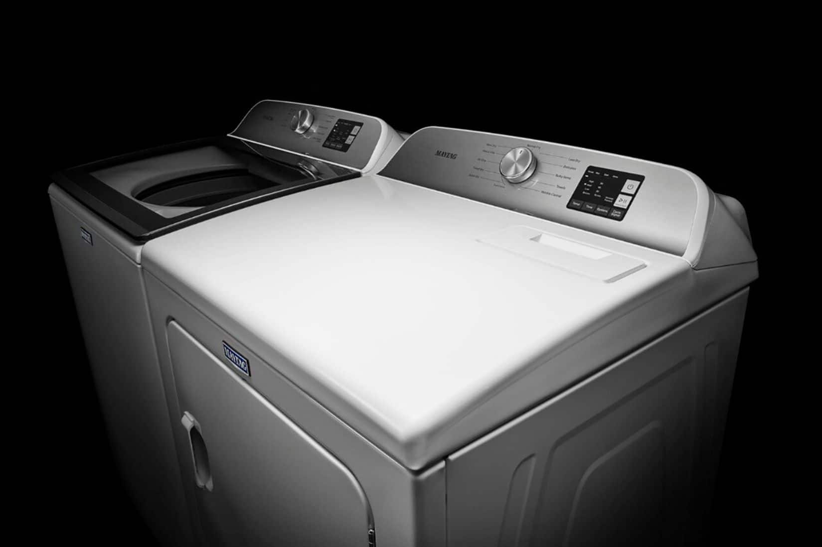 Alt View 21. Maytag - 7.0 Cu. Ft. Gas Dryer with Moisture Sensing - White.