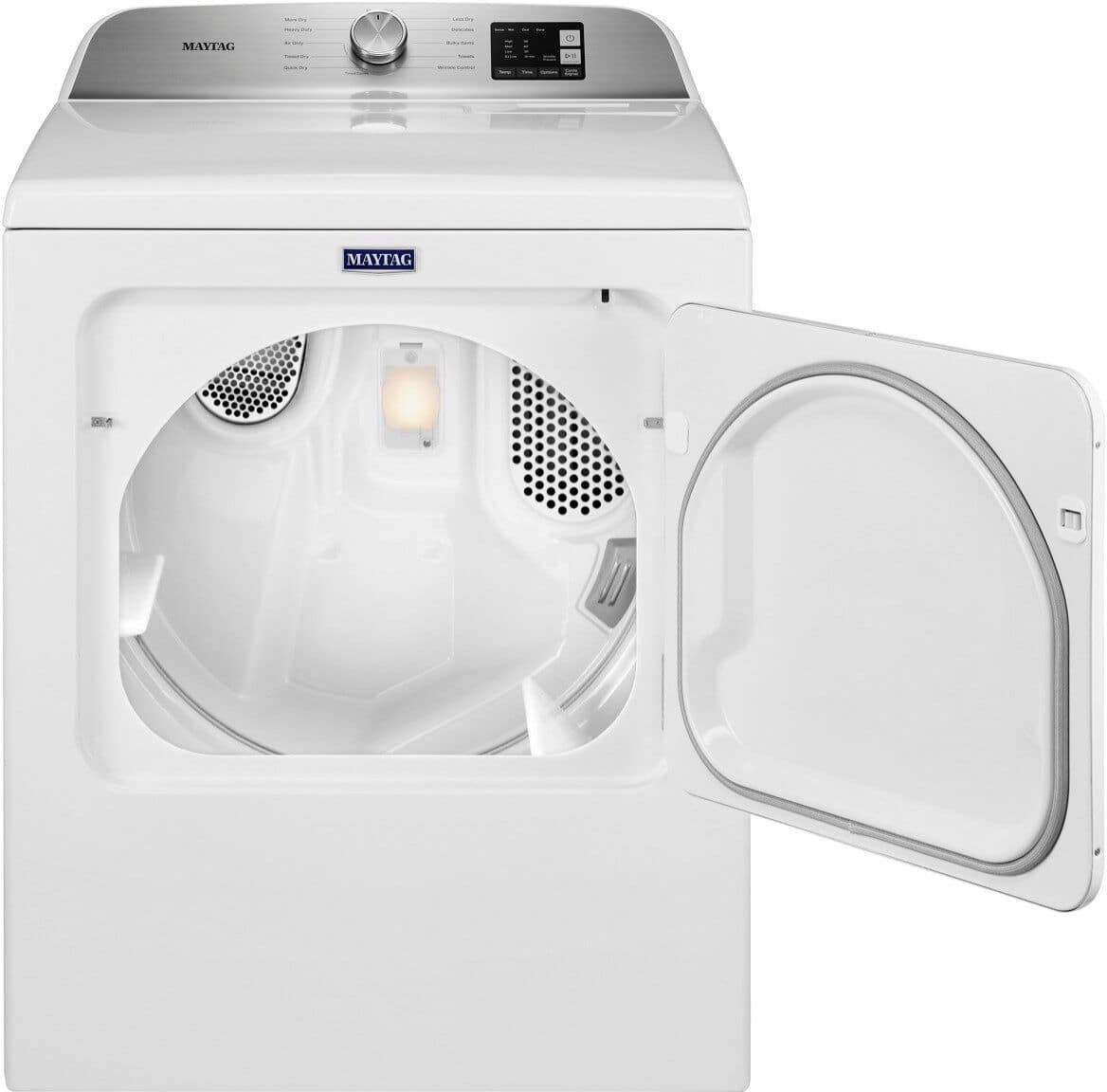 Alt View 6. Maytag - 7.0 Cu. Ft. Gas Dryer with Moisture Sensing - White.