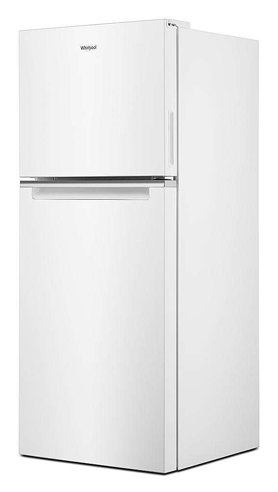 Angle View: WHIRLPOOL WRT312CZJW 24-inch Wide Top-Freezer Refrigerator - 11.6 cu. ft.