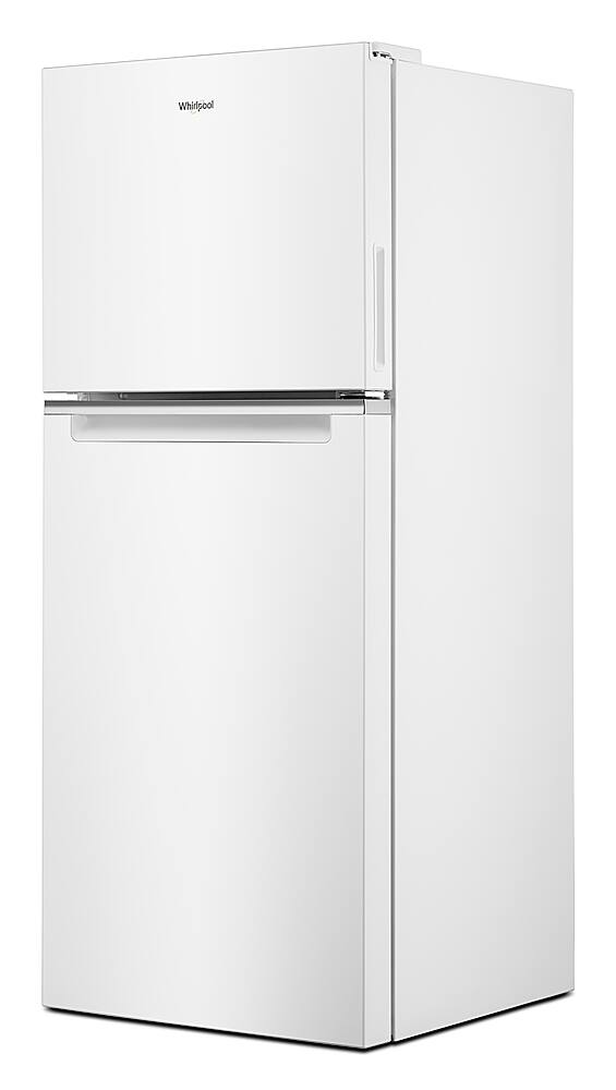 Angle. Whirlpool - 11.6 Cu. Ft. Top-Freezer Counter-Depth Refrigerator with Infinity Slide Shelf - White.