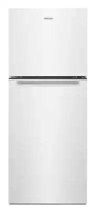 Front. Whirlpool - 11.6 Cu. Ft. Top-Freezer Counter-Depth Refrigerator with Infinity Slide Shelf - White.