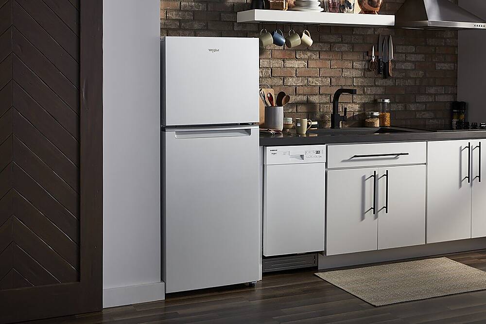 Alt View 13. Whirlpool - 11.6 Cu. Ft. Top-Freezer Counter-Depth Refrigerator with Infinity Slide Shelf - White.