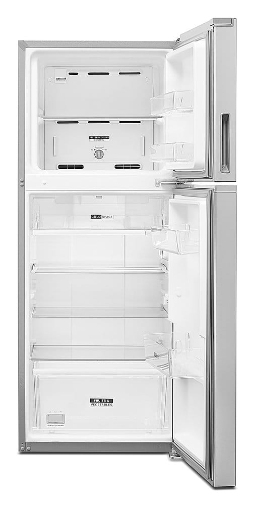 Alt View 1. Whirlpool - 11.6 Cu. Ft. Top-Freezer Counter-Depth Refrigerator with Infinity Slide Shelf - Stainless Steel.