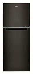 Whirlpool - 11.6 Cu. Ft. Top-Freezer Counter-Depth Refrigerator with Infinity Slide Shelf - Black Stainless Steel - Front_Zoom