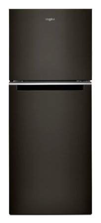 Whirlpool - 11.6 Cu. Ft. Top-Freezer Counter-Depth Refrigerator with Infinity Slide Shelf - Black Stainless Steel