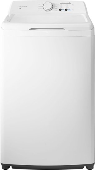 Insignia™ - 3.7 Cu. Ft. High Efficiency 12-Cycle Top-Loading Washer - White
