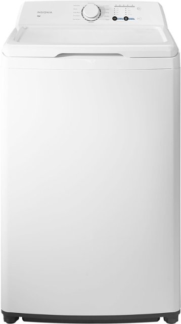 Front Zoom. Insignia™ - 3.7 Cu. Ft. High Efficiency 12-Cycle Top-Loading Washer - White.