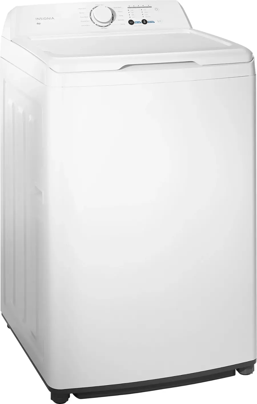 Insignia 3 7 cu ft high efficiency 12 cycle top loading washer white
